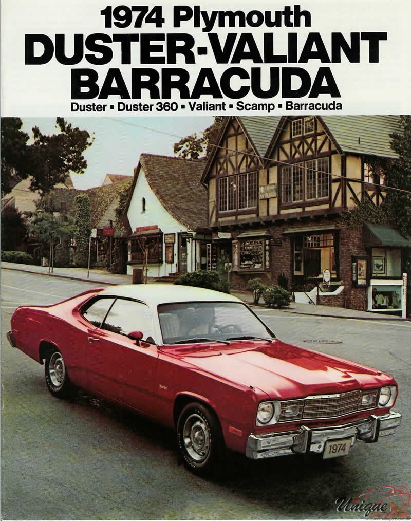1974 Plymouth  Duster, Valiant and Barracuda Brochure